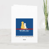 サーフィン犬とカモメのクリスマスカード サンキューカード (裏面)