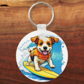 サーフィン犬 キーホルダー (裏面)