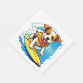 サーフィン犬 スタンダードランチョンナプキン (角)