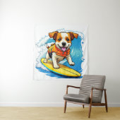 サーフィン犬 タペストリー (インサイチュ)