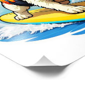 サーフィン犬 フォトプリント            (角)