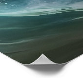 サーフィン犬 ポスター (角)