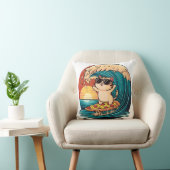 サーフィン猫枕 クッション (椅子)