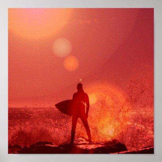サーフィン神のポスター ポスター (正面)