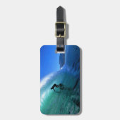 サーフィン緑波南アフリカ沿岸 ラゲッジタグ (正面縦)