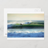 サーフィン緑波 ポストカード (正面/裏面)