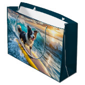 サーフィン縁どコリー ラージペーパーバッグ (裏面アングル)