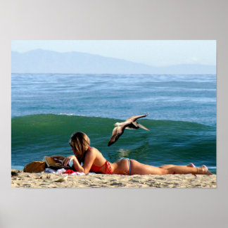 サーフィン美しい ポスター