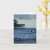 サーフィン考えるのカードを出そう カード (黄色い花)