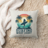 サーフィン西海岸 クッション (ブランケット)