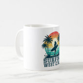 サーフィン西海岸 コーヒーマグカップ (正面左)
