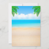 サーフィン誕生日の招待Surfsアップパーティー招待状 招待状 (裏面)