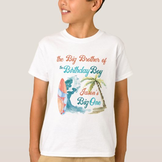 サーフィン誕生日大きい1の一致する写真撮影 Tシャツ (正面)