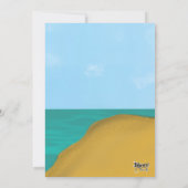 サーフィン誕生日招待状 招待状 (裏面)