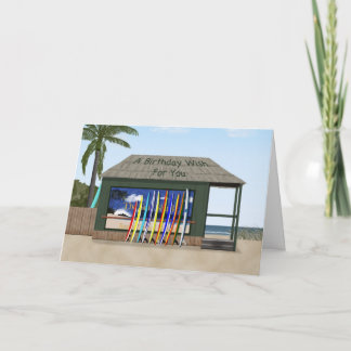 サーフィン誕生日 カード