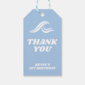 サーフィン誕生日、ビッグワン ギフトタグ (裏面)