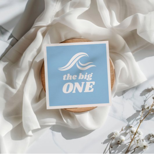 サーフィン誕生日、ビッグワン スタンダードカクテルナプキン