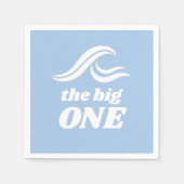 サーフィン誕生日、ビッグワン スタンダードカクテルナプキン (正面)