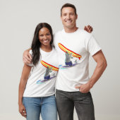 サーフィン象 Tシャツ (ユニセックス)