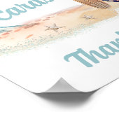 サーフィン赤ちゃんシャワーギフトのドロップオフ看板 ポスター (角)