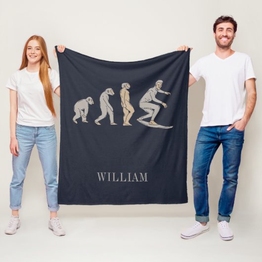 サーフィン進化型サーフボード フリースブランケット (インサイチュ)