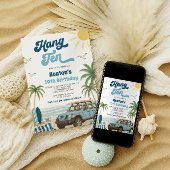 サーフィン10誕生日招待状つる10人 招待状