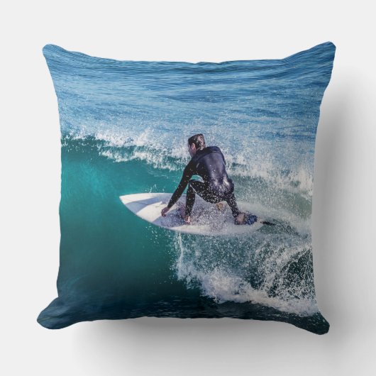 サーフィン12-14イメージオプション枕 クッション (正面)