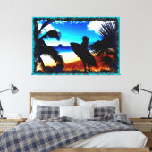 サーフィン1 キャンバスプリント (インサイチュ (寝室))