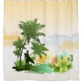 サーフィン6 シャワーカーテン (正面)