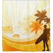 サーフィン7 シャワーカーテン (正面)