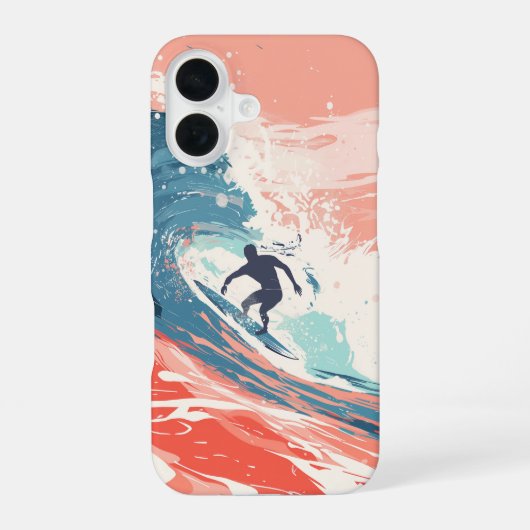 サーフィン・アップ iPhone 16ケース (裏面)