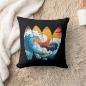 サーフィン ウェーブ サーフボード クッション (ブランケット)