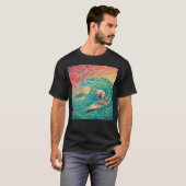 サーフィン カンガルー Tシャツ (正面フル)