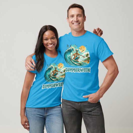 サーフィン・スケルトンのサマーウィーン・ビーチ・バイブス Tシャツ (ユニセックス)