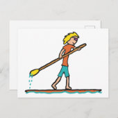 サーフィン・スタンドアップパドルボード ポストカード (正面/裏面)