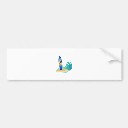 サーフィン バンパーステッカー (正面)