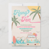 サーフィン バースデー ビーチパーティー ご招待 招待状 (正面)
