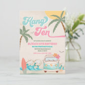 サーフィン バースデー ビーチパーティー ご招待 招待状 (スタンド正面)