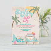 サーフィン バースデー ビーチ パーティー 招待状 (スタンド正面)