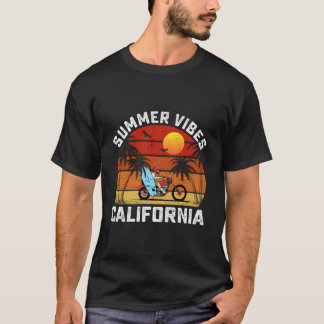 サーフィン ビーチ サマー カリフォルニア Tシャツ