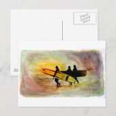 サーフィン ポストカード (正面/裏面)