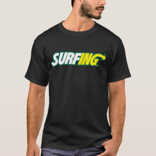 サーフィン/地下鉄Tシャツ Tシャツ