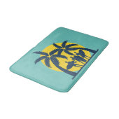 サーフィン 日光 ヤシの木 涼しいサーフ バスマット (アングル)