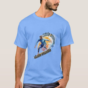 サーフィン:波に乗って、サンセットを追う。 Tシャツ