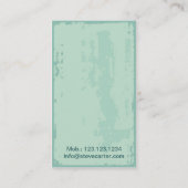 サーフィン、波のコーチのトレーナーのマスターのウォーター・スポーツ 名刺 (裏面)