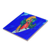 サーフィン（青波タイル） タイル (側面)