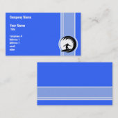 サーフィン；青 名刺 (正面/裏面)