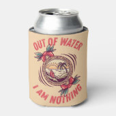 サーフィン Out of Water I Am Nothing | 海が好きな人へ 缶クーラー (缶正面)