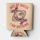 サーフィン Out of Water I Am Nothing | 海が好きな人へ 缶クーラー (正面)