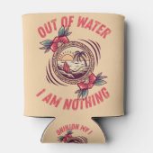 サーフィン Out of Water I Am Nothing | 海が好きな人へ 缶クーラー (裏面)